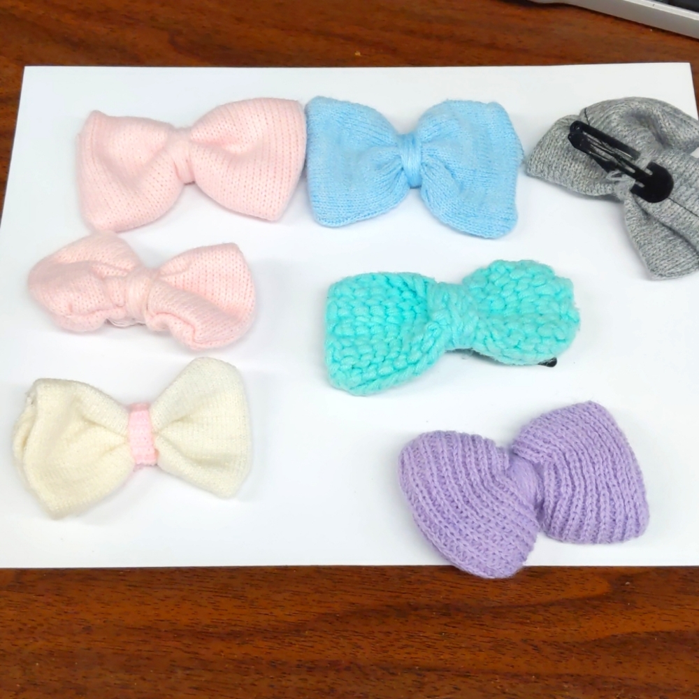 Handmade / Homemade hair clips .